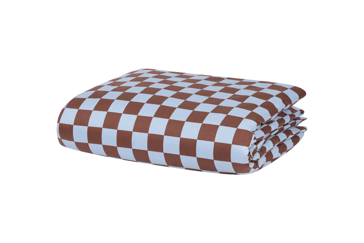 noo.ma Plu katoensatijn dekbedovertrek 300TC - 140 x 200 cm