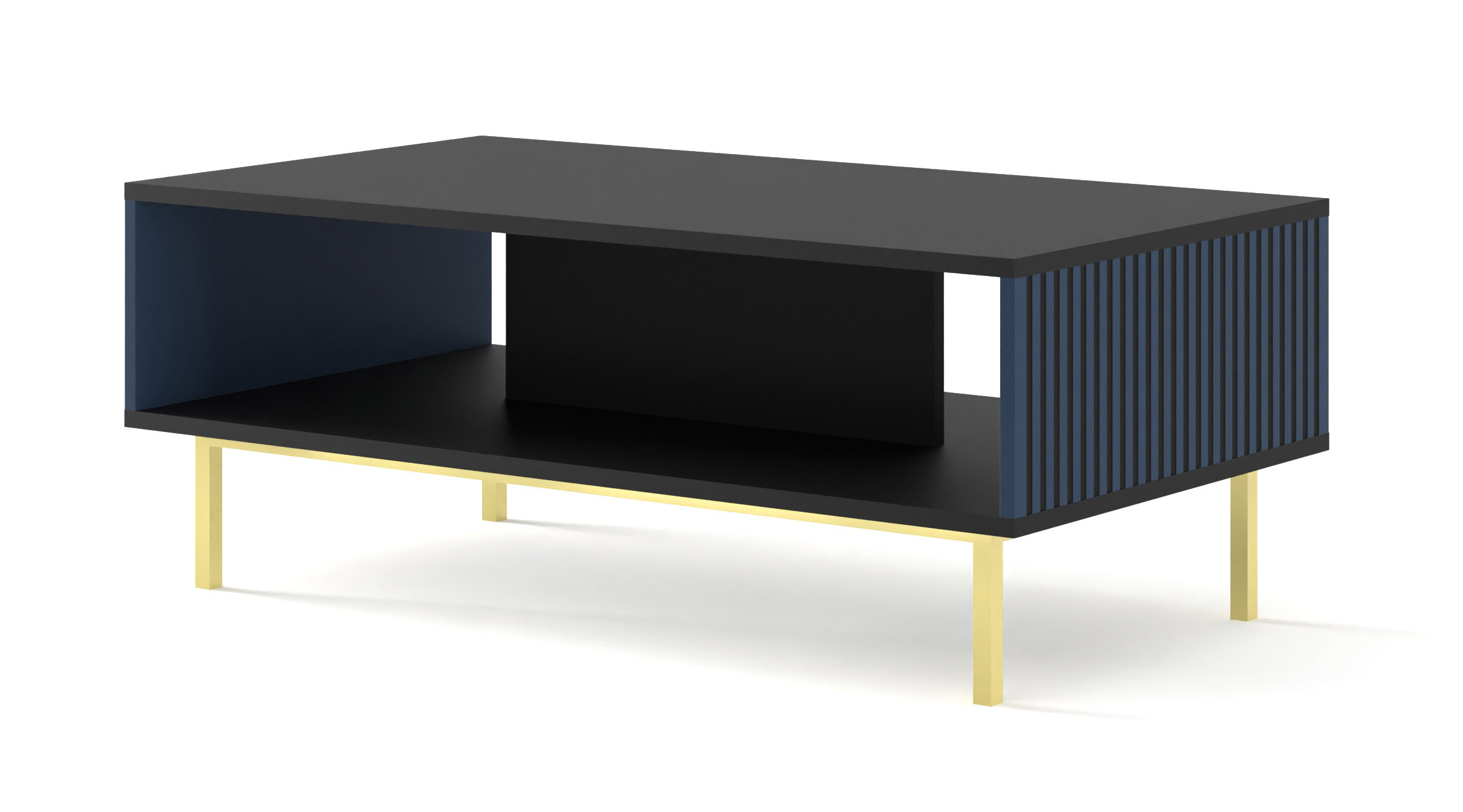Stolik kawowy RAVENNA F 90 cm granatowy