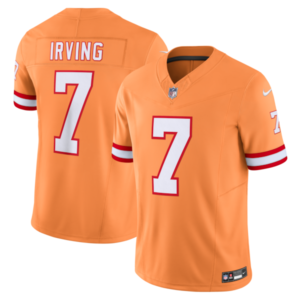 Bucky Irving Tampa Bay Buccaneers Nike Alternate 2 Throwback Vapor F.U.S.E. Limited Jersey - Orange/White