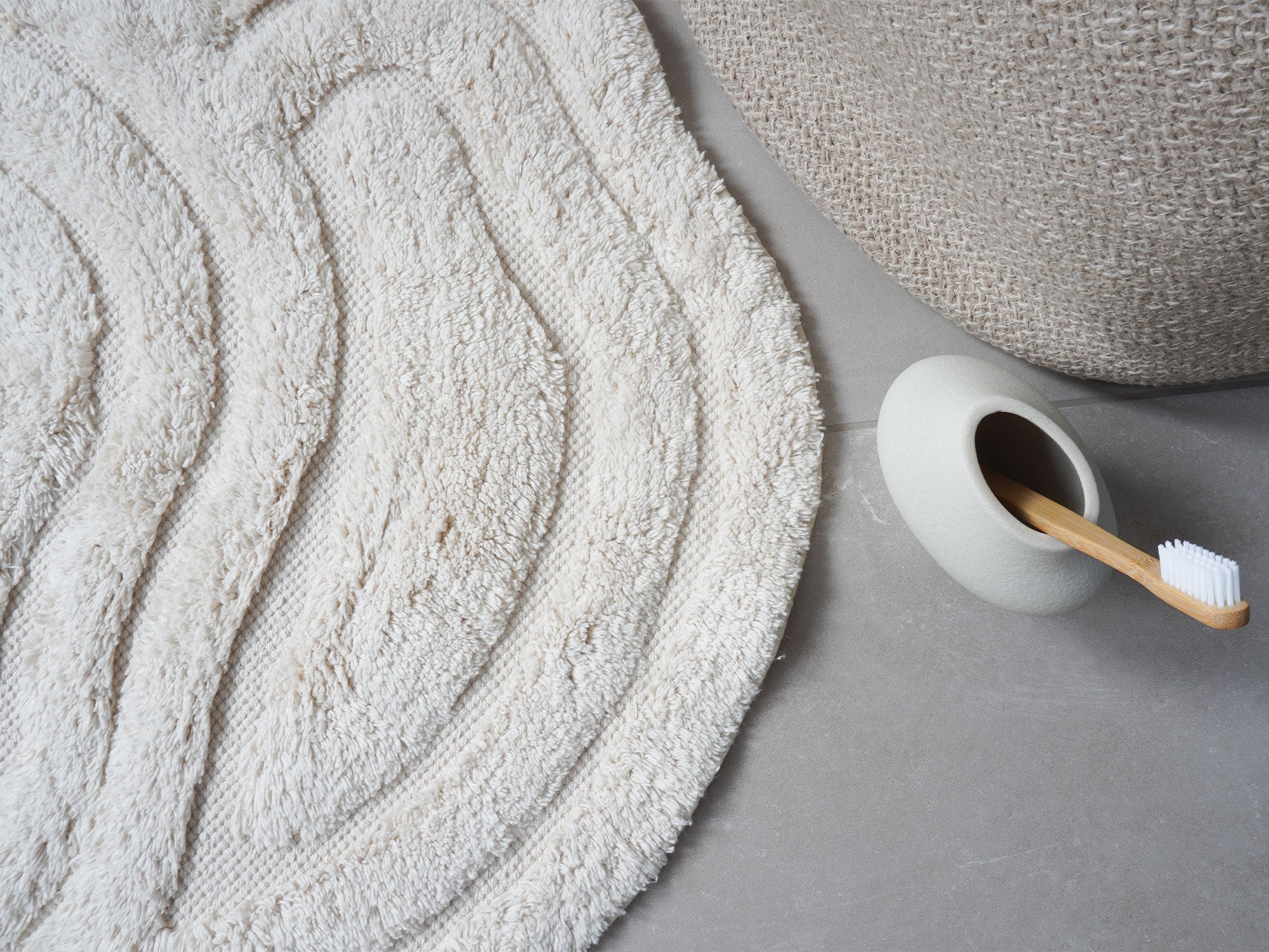 Veer Carpets - Badmat Zayn - Natural 80 x 100 cm