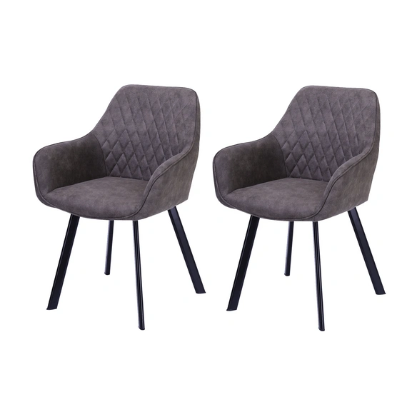 Stuhl, Höhe: 84 cm, taupe/schwarz, 2 stk