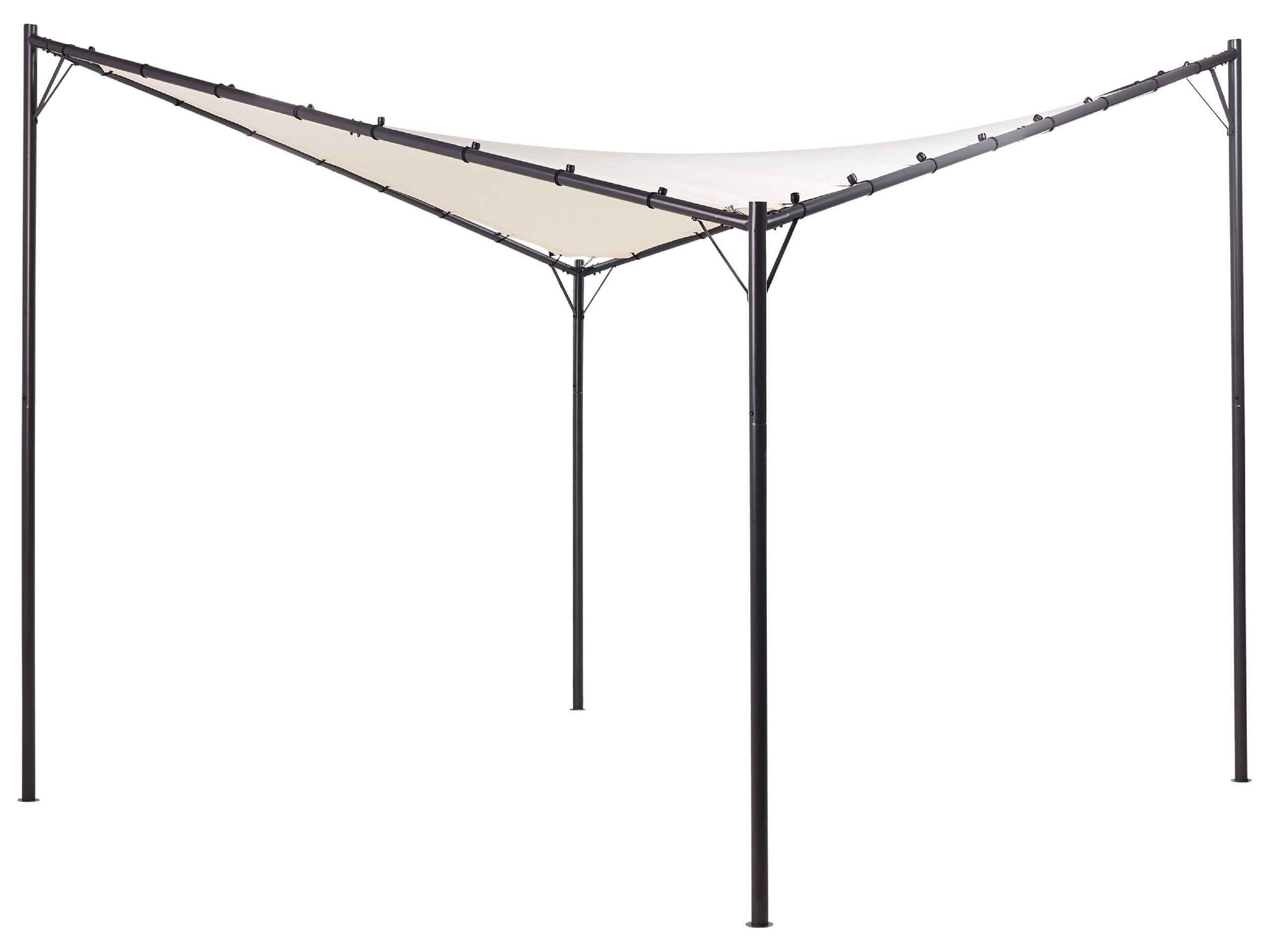 Pawilon ogrodowy altana 300 x 300 cm beżowy