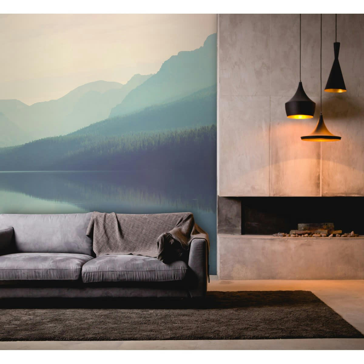 BREATHER - Papier peint panoramique en Papier Multicolore  384x270