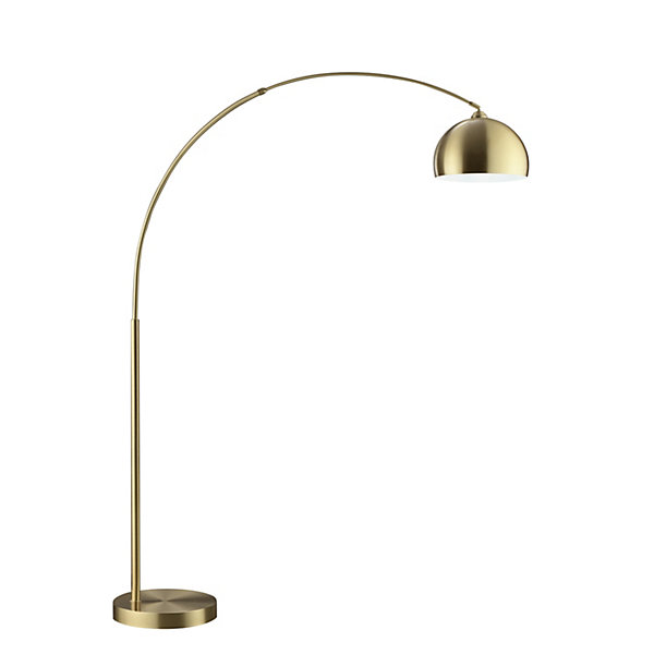 Lampadaire arc Manor laiton doré H.195cm IP20 E27 20W Brilliant
