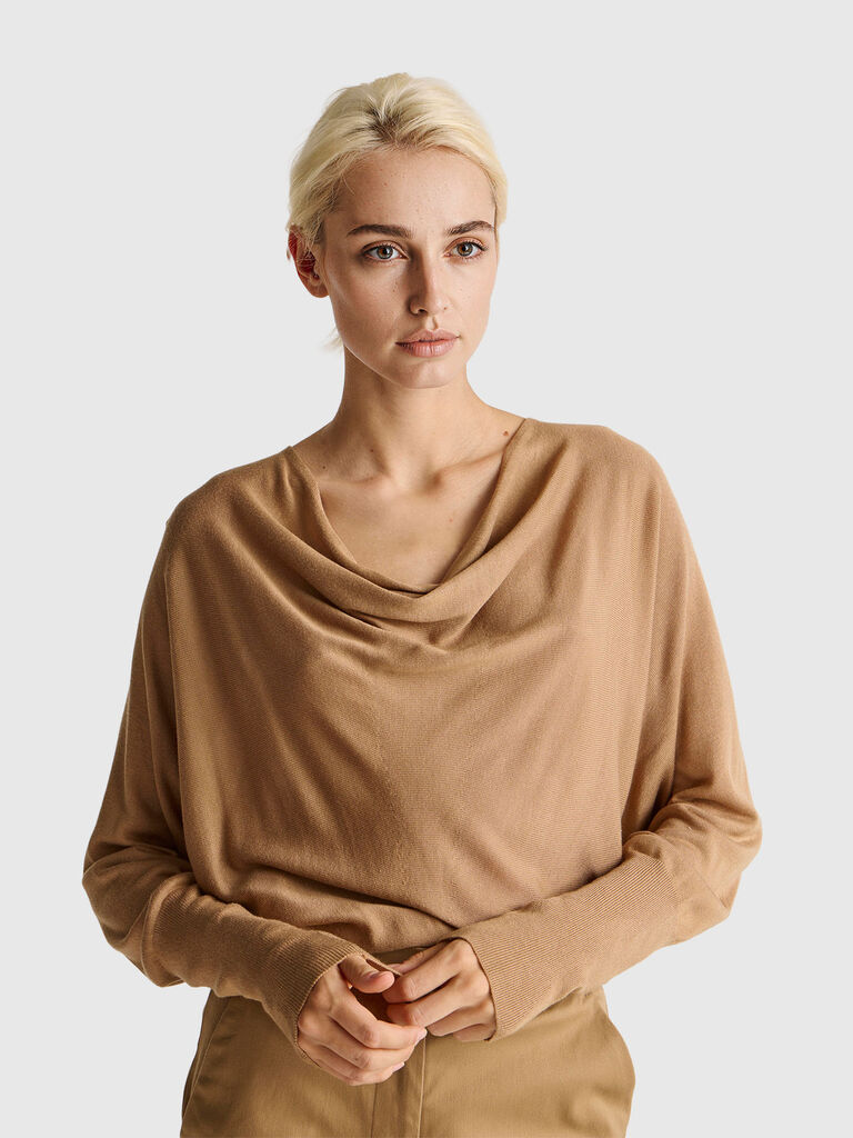 Top in silk blend