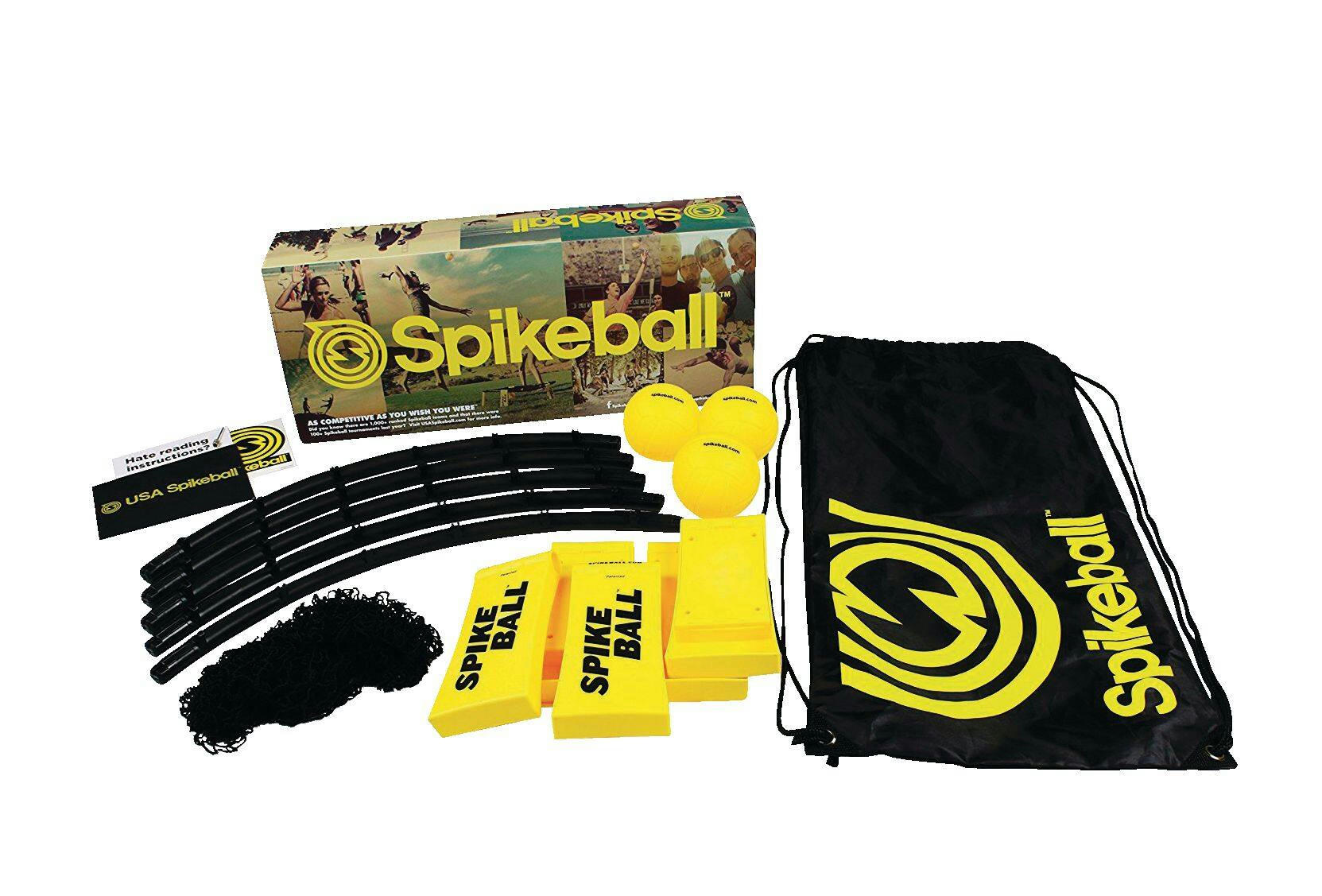 Spikeball Outdoor Portable Game Set, 4-pc, with Storage Bag, All Ages