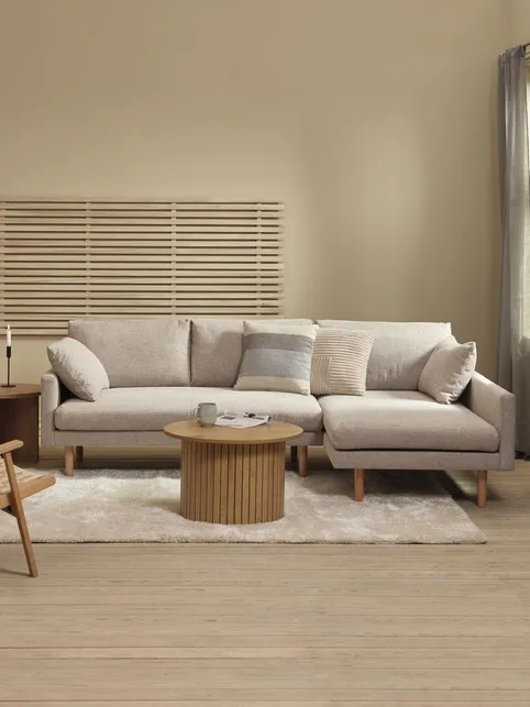 Sofa HVIDBJERG chaiselong højre sand