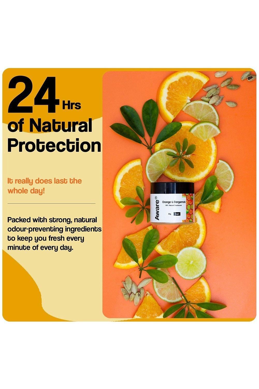 Aware Natural Deodorant Natural Deodorant Balm - Orange & Bergamot 70g