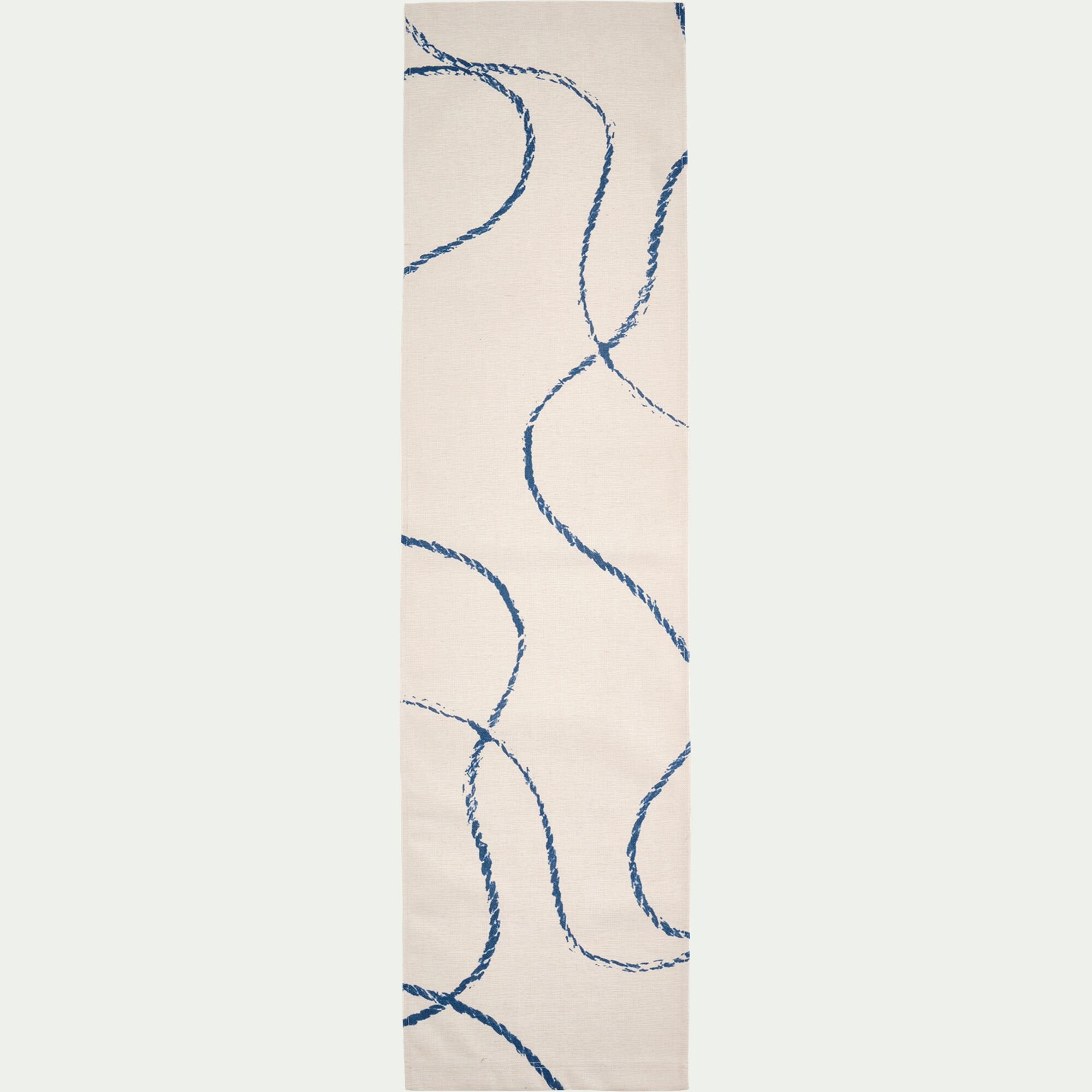 ALORSO - Toile de chilienne motif cordage en tissu - blanc