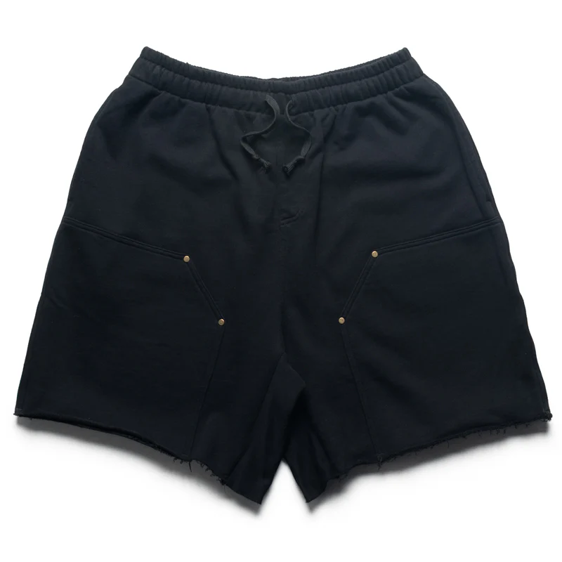 Politics Busy Being Nice Double Knee Fleece Short - Black