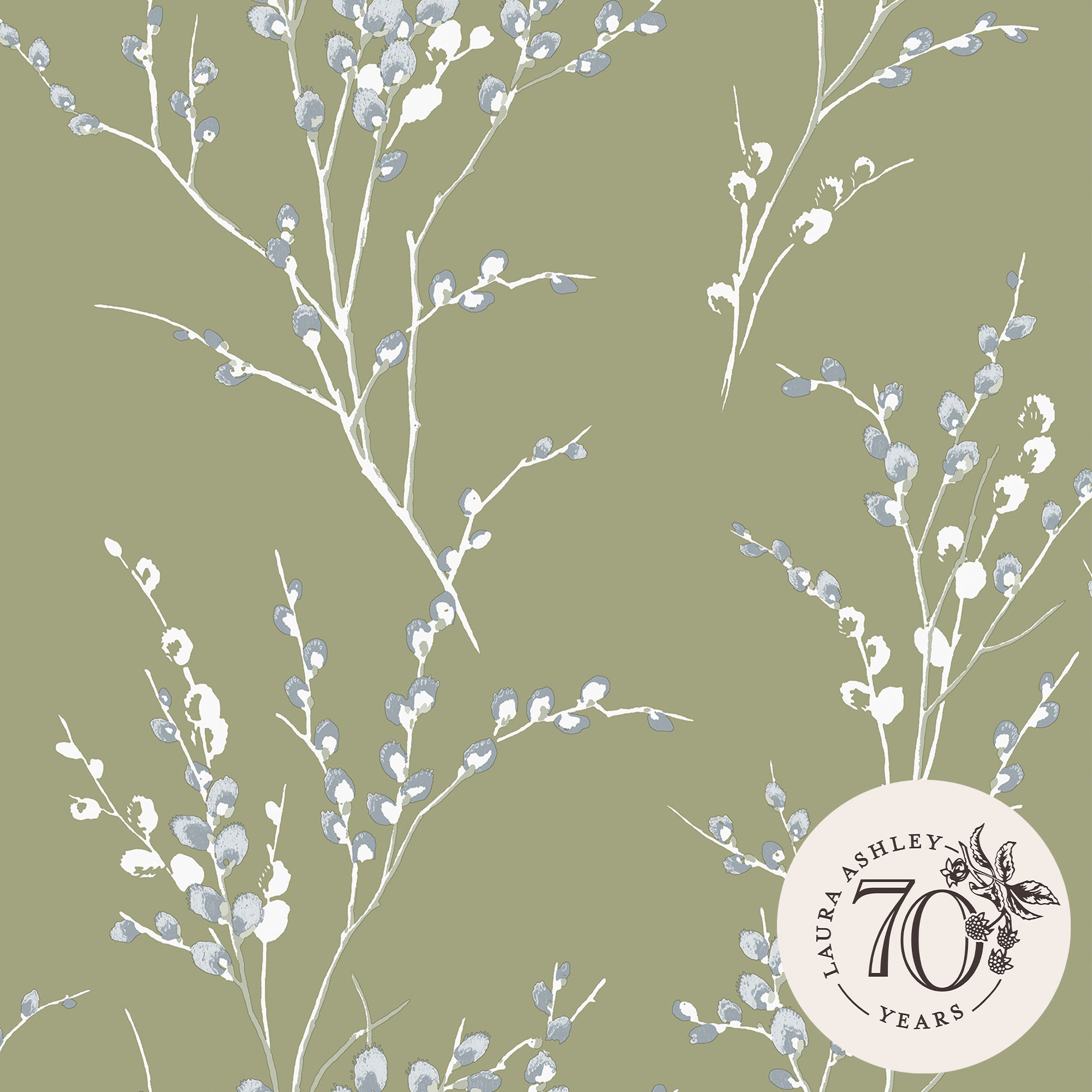 Laura Ashley Vliesbehang - Boswilg Moss 10mx52cm