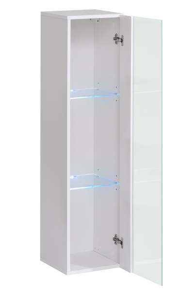 Witryna wisząca czarny połysk SWITCH 120 cm   LED