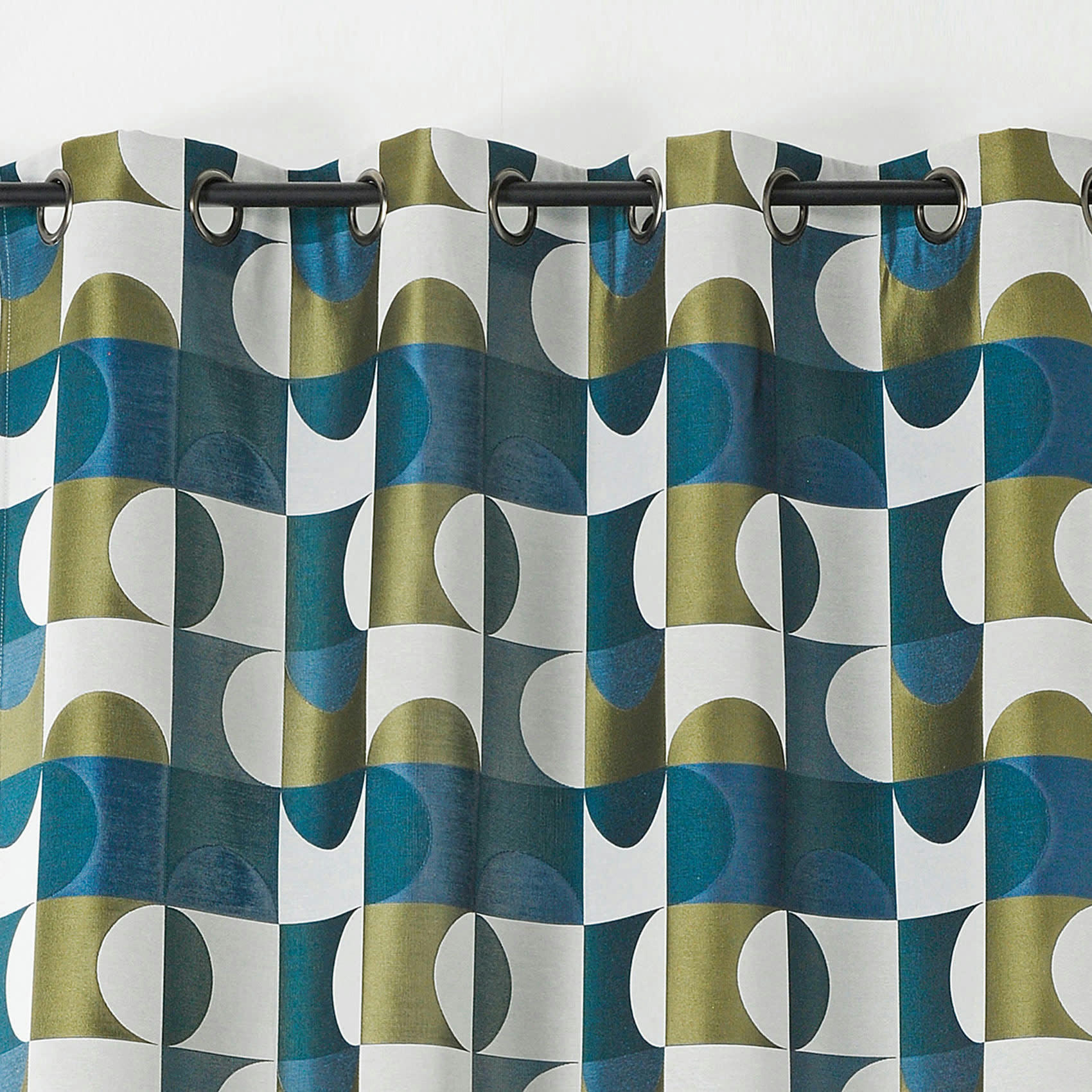 - Rideau d'ameublement astral polyester bleu 135x255 cm