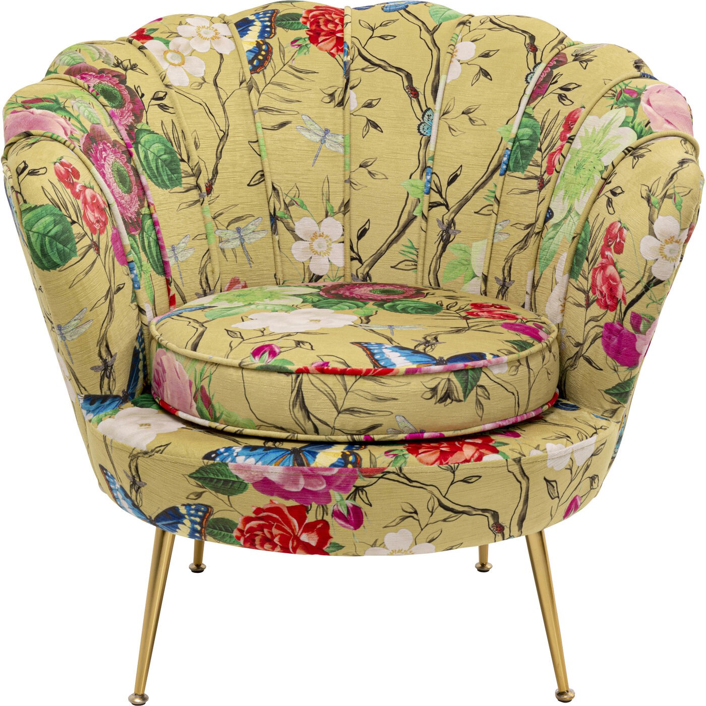 Kare Design Fauteuil Water Lily Flower Fever geel