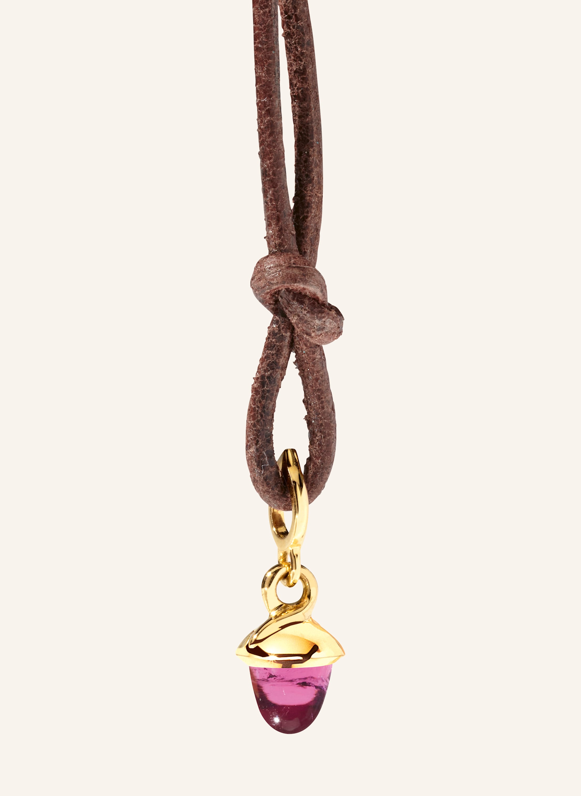 TAMARA COMOLLI Anhänger PENDANT MINIMIKADO TOURMALINE ROSE 18K Gelbgold