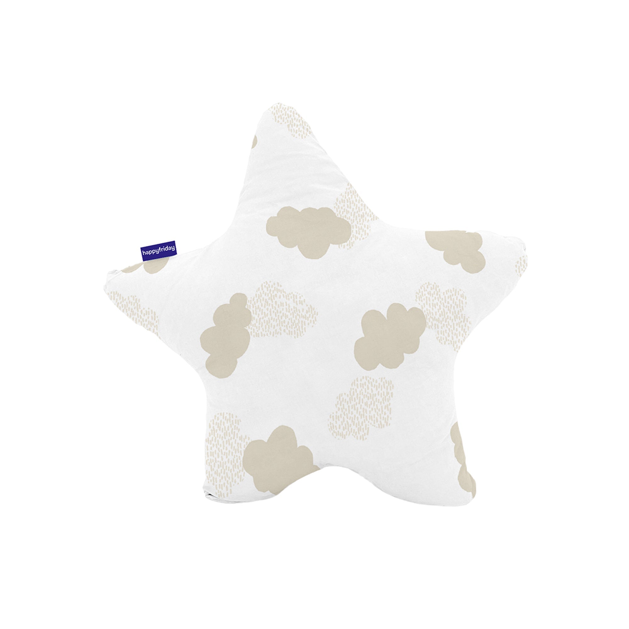 Clouds Kussen 50x50 cm Beige Basic Kids, Beige, 100% katoen, de kwalit