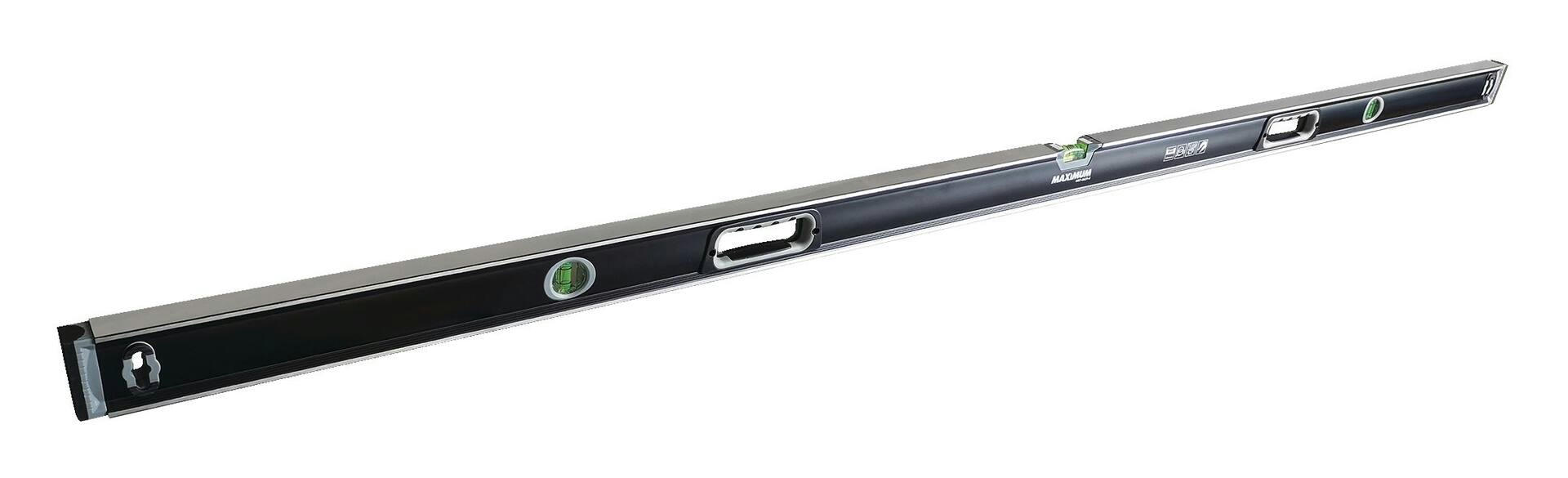 MAXIMUM Aluminum Magnetic Box Spirit Level, 78-in, Black