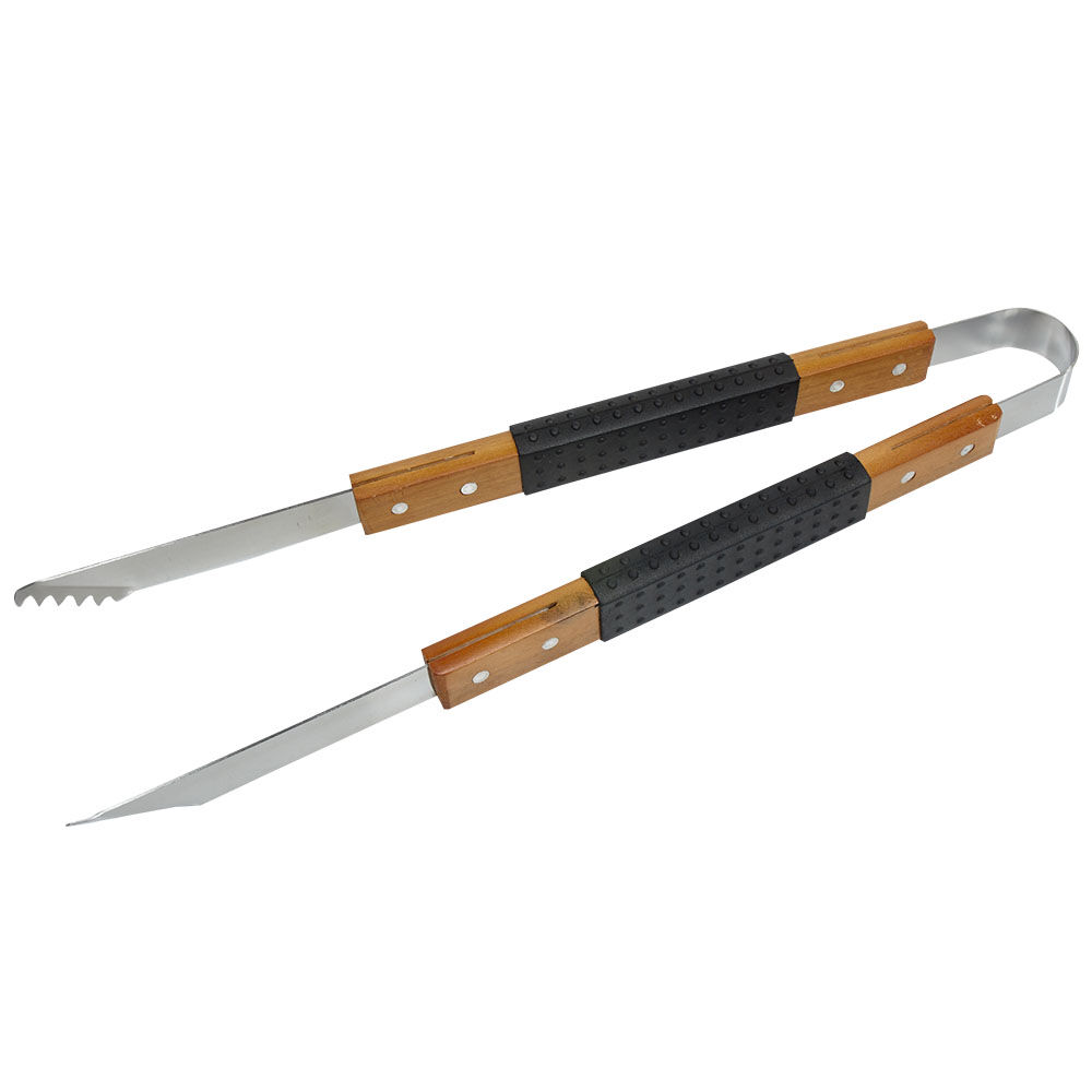 Ustensile barbecue x3 bois et métal