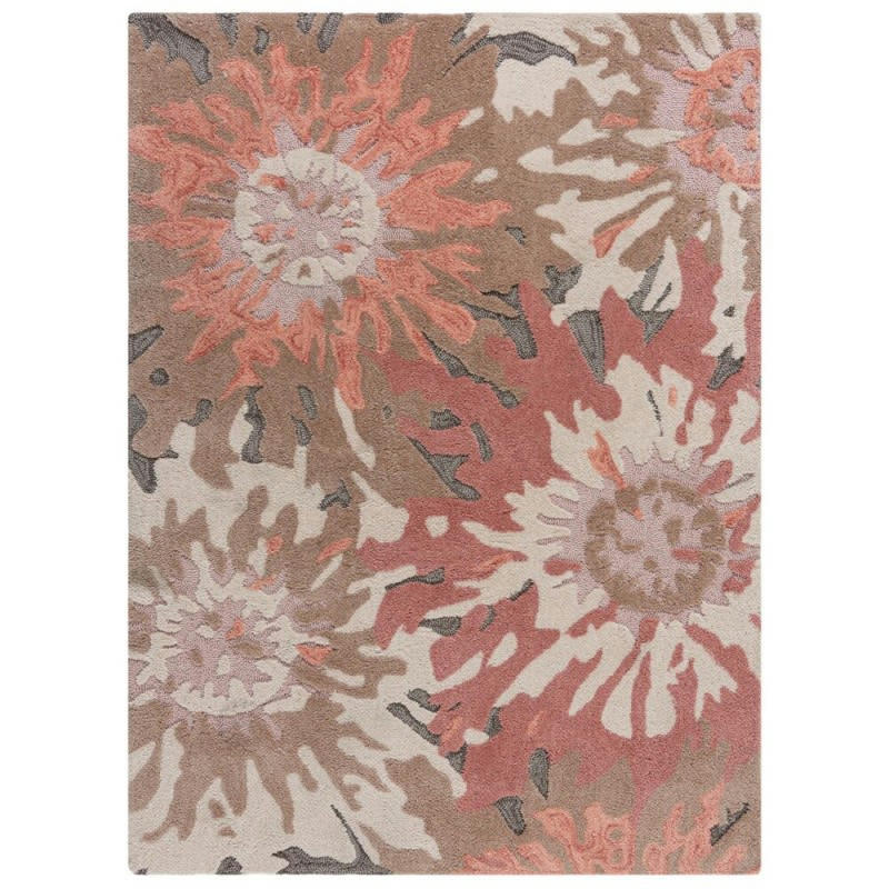 SOFT - Tapis design floral orange zest 160 x 230