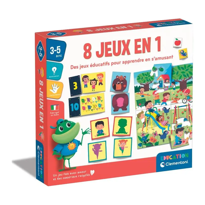 Brettspiel 8-teilig 8 jeux en 1