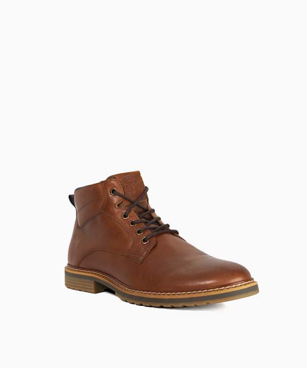 Simpson Tan - Leather Lace-up Ankle Boots