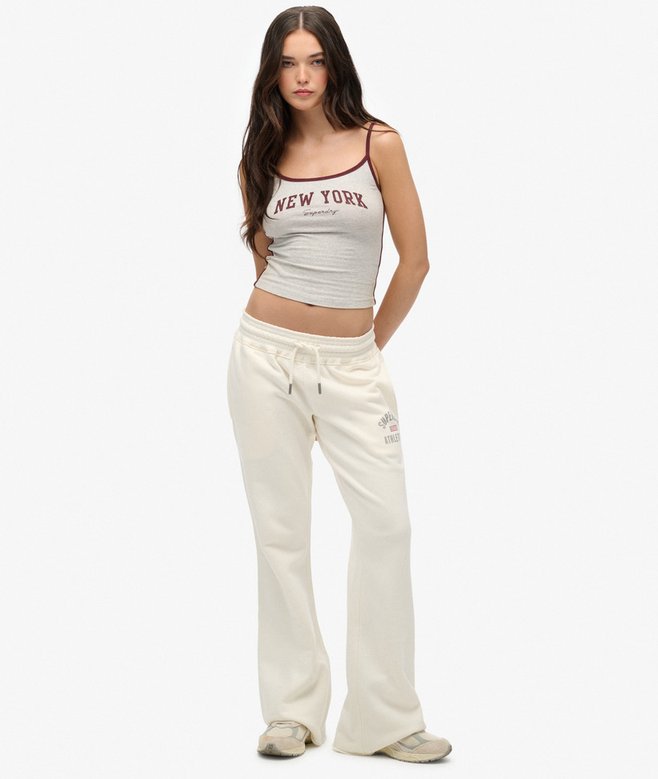 Athletic Print Flare Joggers