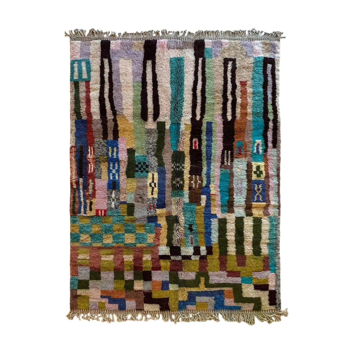 AFK Living vloerkleed Berber - handgemaakt - Wol - 120 cm x 170 cm