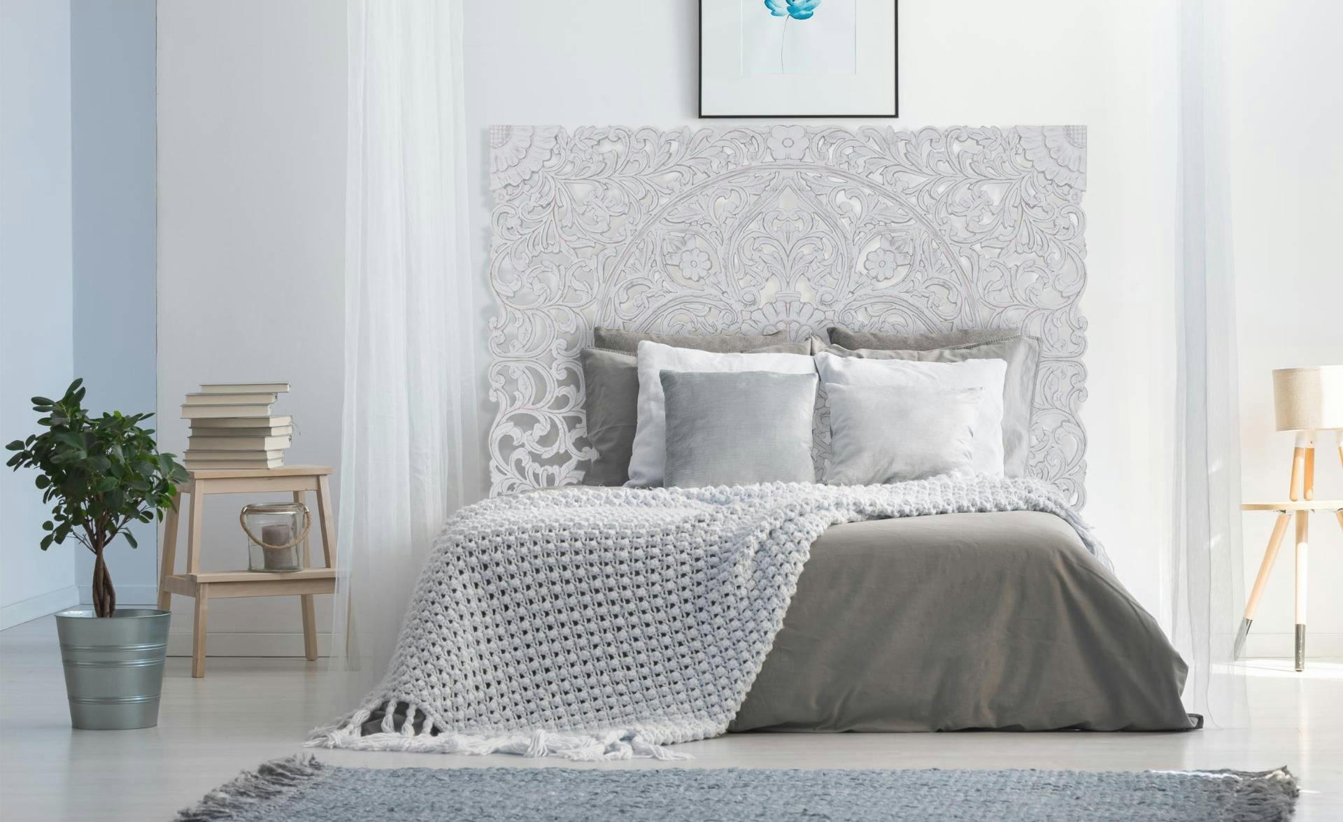 SERENA - Tête de lit 180cm bois blanc