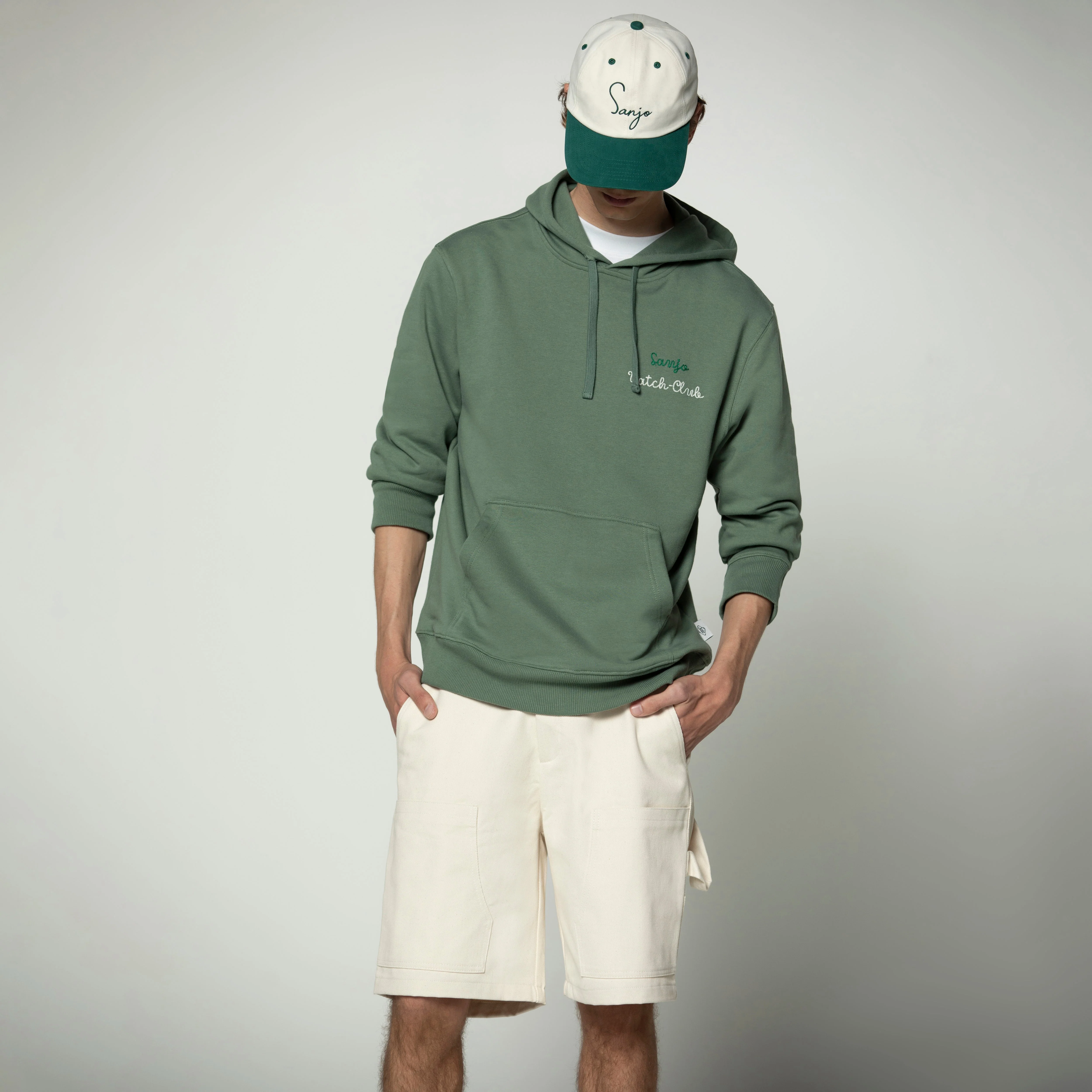 Sanjo Yatch-Club Hoodie // Green