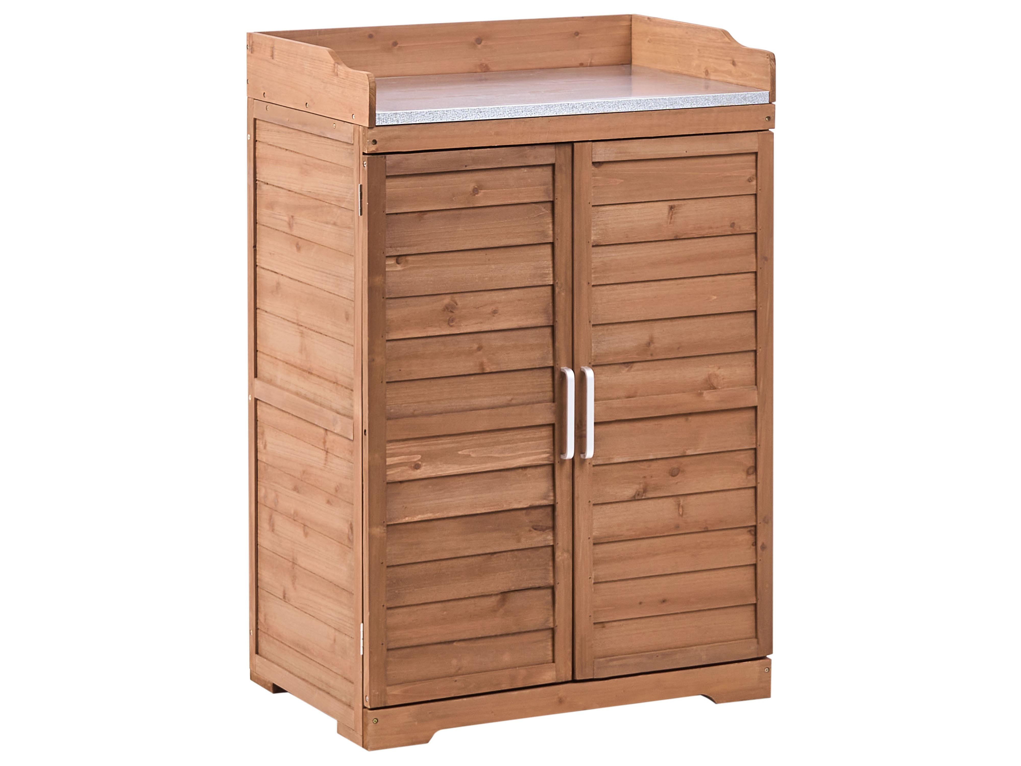 Potting Bench TEREVILLE Fir Wood 100 cm 67 cm Brown