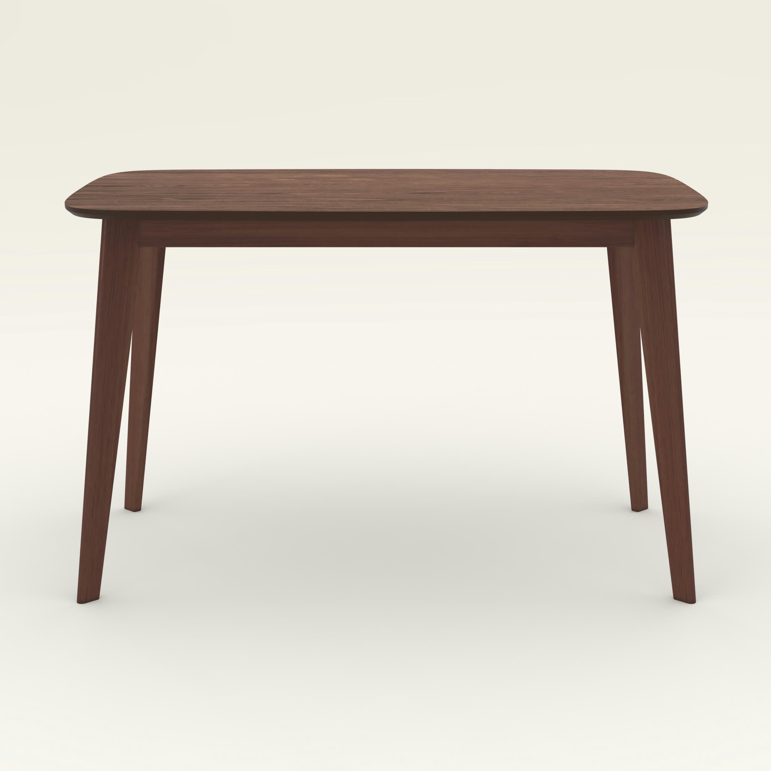 OMAN - Table rectangulaire Oman 4 personnes en bois foncé 120 cm