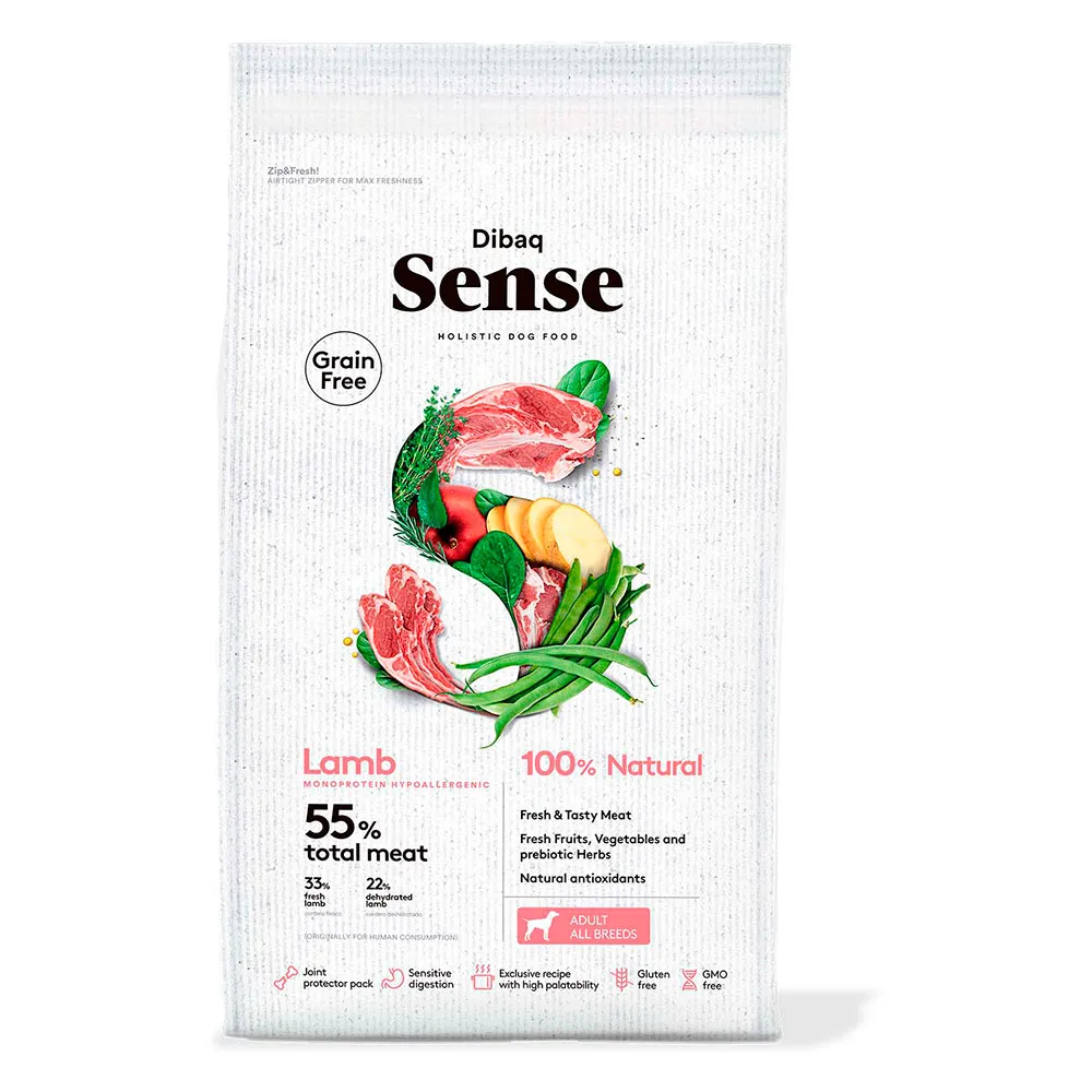 Dibaq Sense Grain Free Adult lamb dog food 12kg