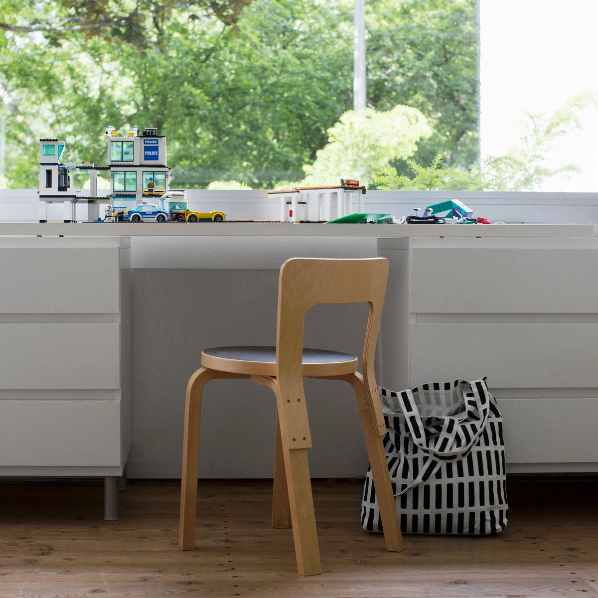 Artek - Siena Stofftasche, schwarz / weiß