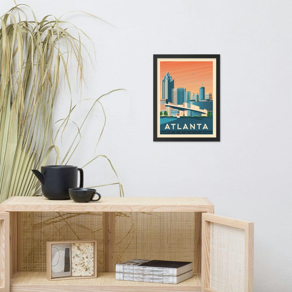 - Affiche Atlanta  30x40 cm