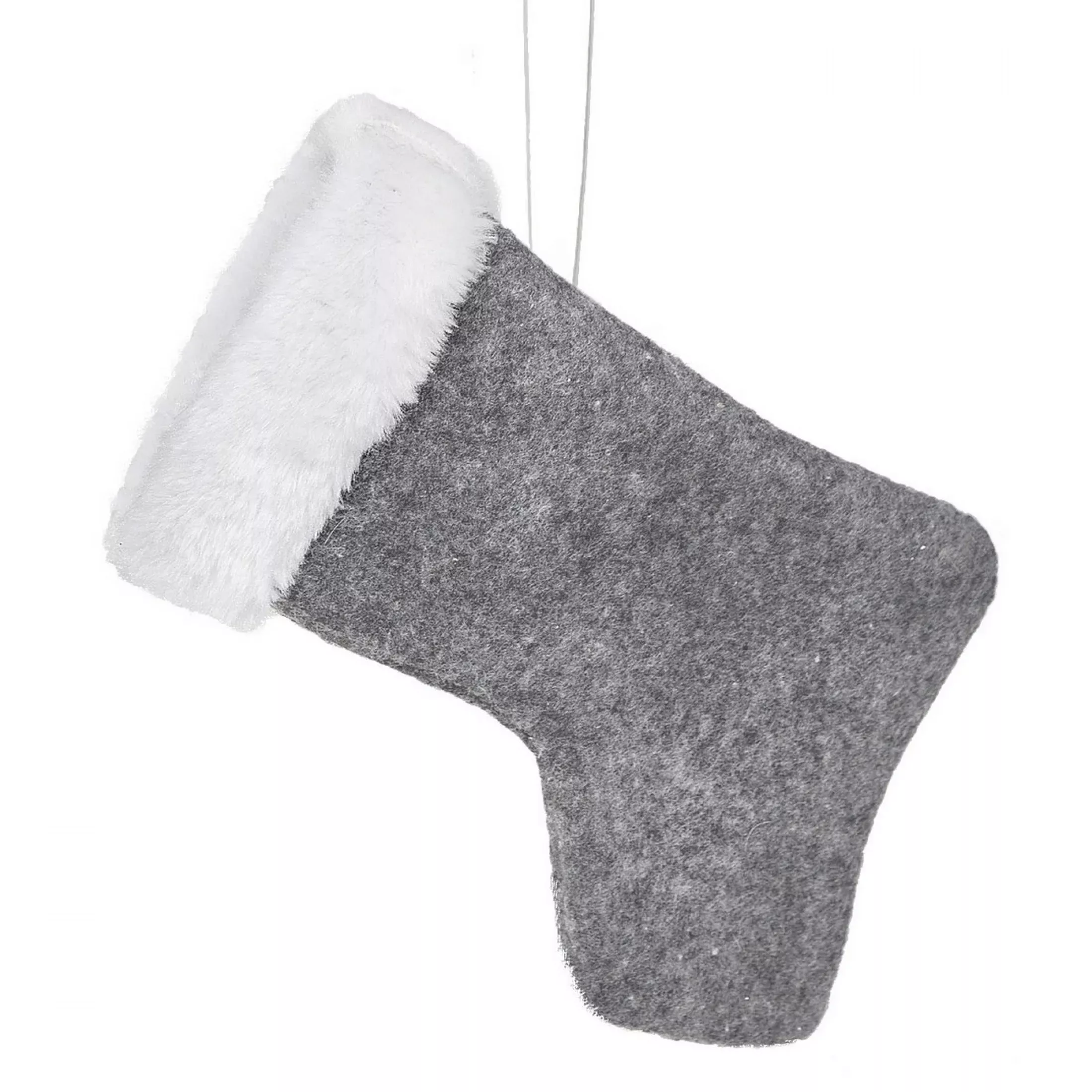 Ozdoba choinkowa PLUSH skarpeta z miękkiego filcu