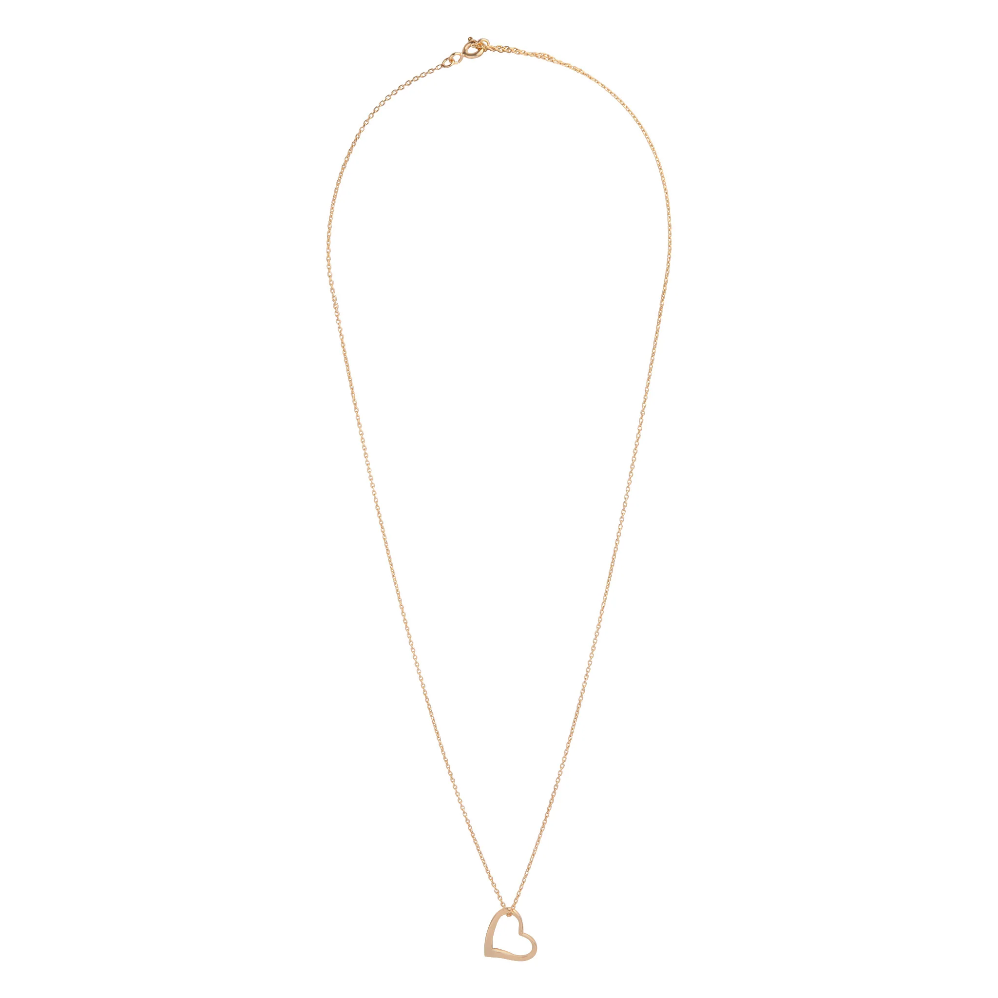 Gold Plated Sterling Silver Heart Necklace