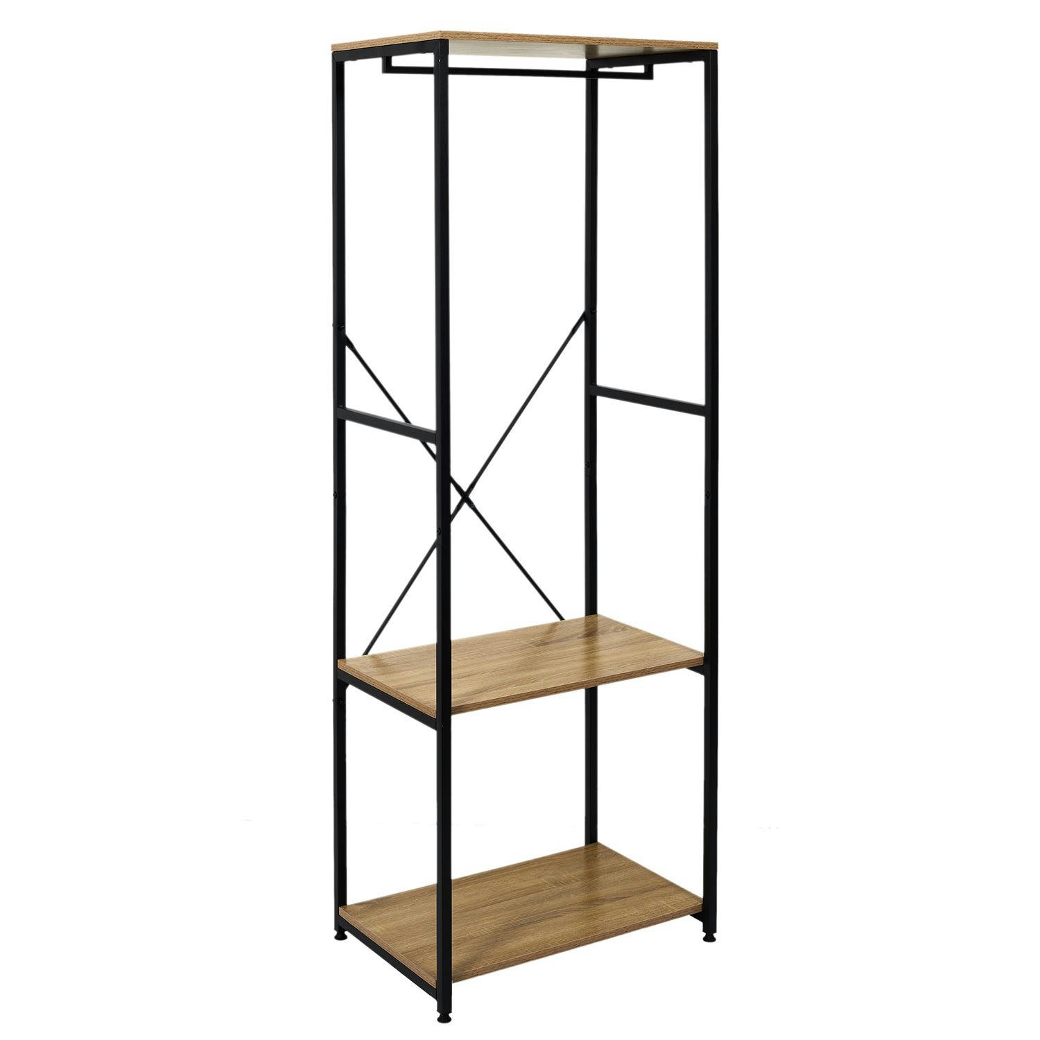 STAN - Portant à vêtements marron et noir marron