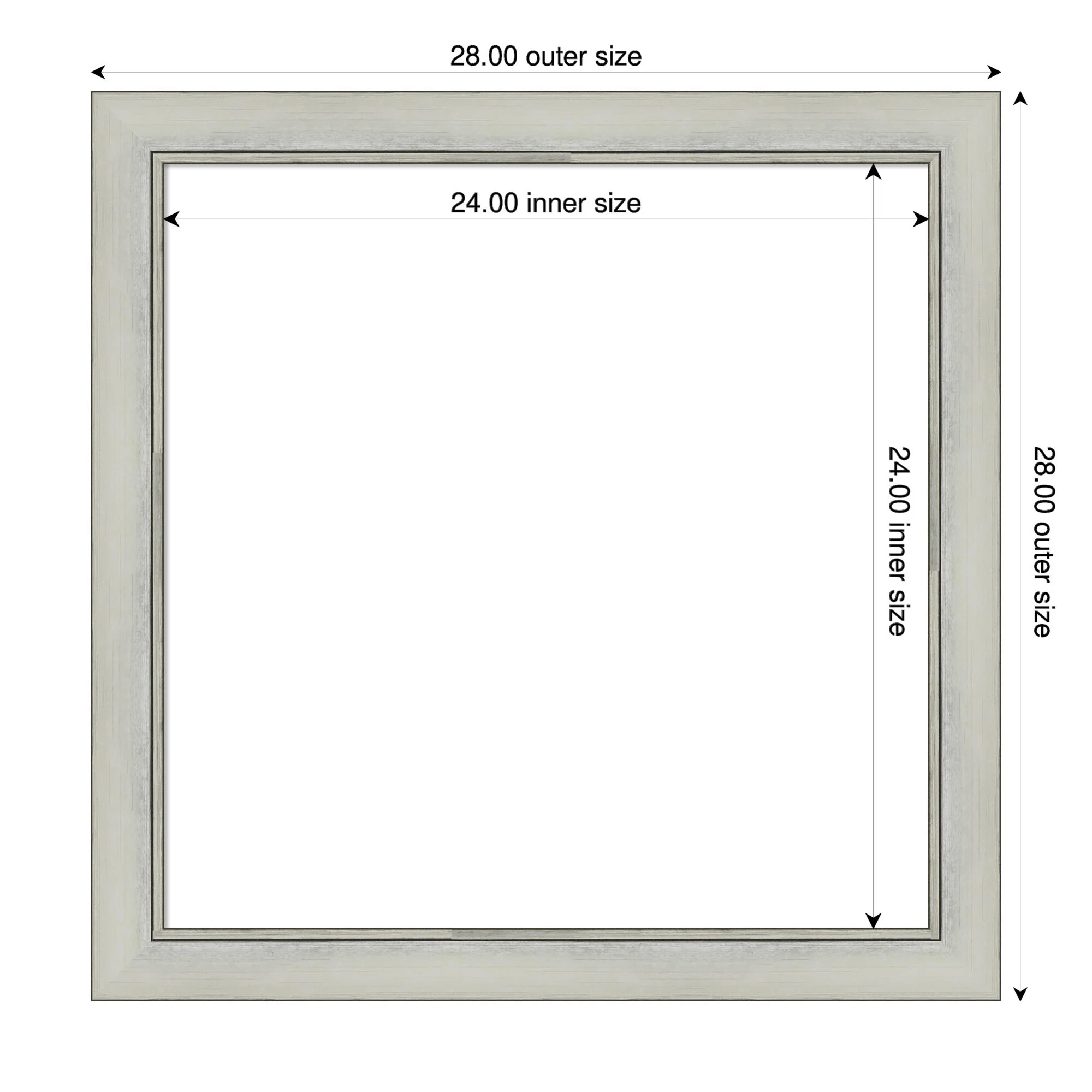 Amanti Art Flair Polished Nickel Framed Dry Erase Magnetic Board