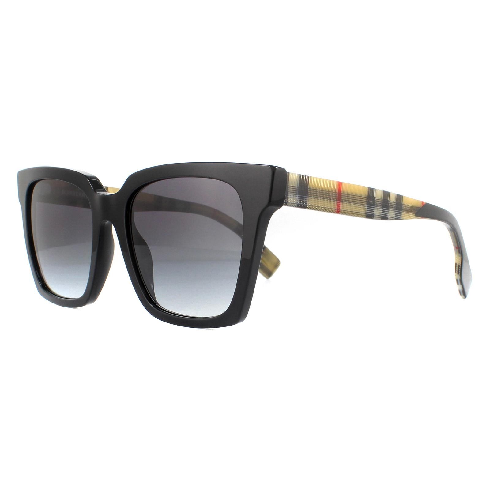 Burberry Square Black Grey Gradient BE4335 Sunglasses