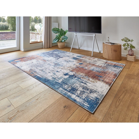 Teppich »Polino«, 120x170 cm, blau-koralle