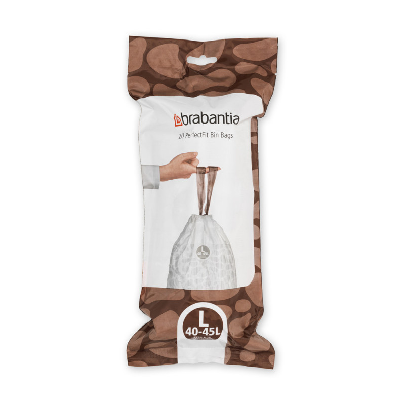 Sac poubelle PerfectFit L 40-45 L 20 pièces BRABANTIA