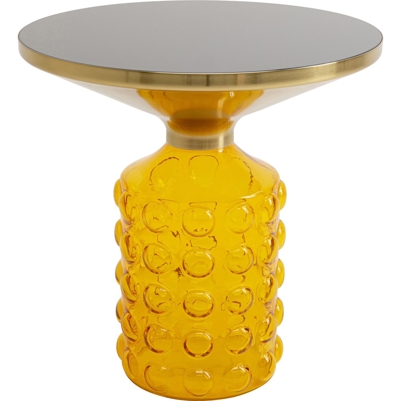 Kare Design Bijzettafel Lola Ø50cm geel