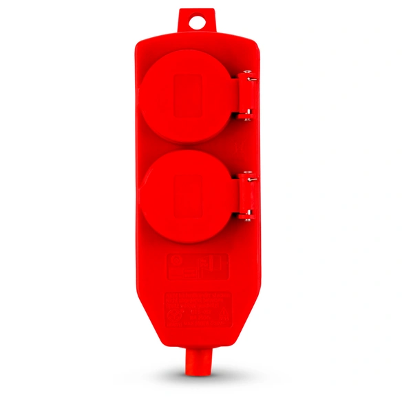 Kupplung mit Stecker, Rot, Kunststoff