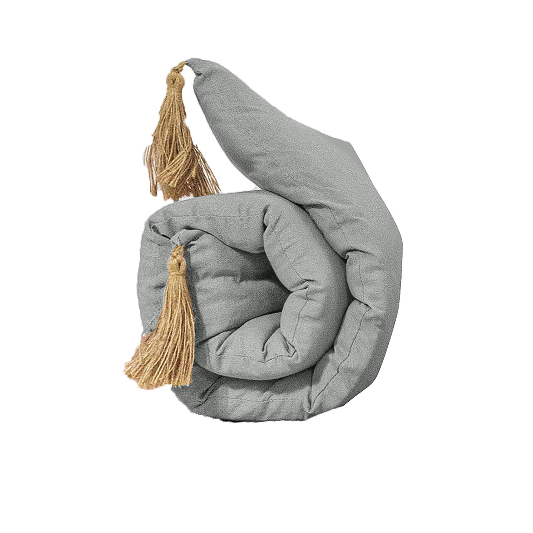 PANAMA - Futon coloré avec 4 pompons en jute