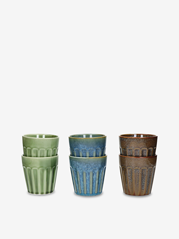 Set de 2 verres rialto h10cm brun - pomax taupe