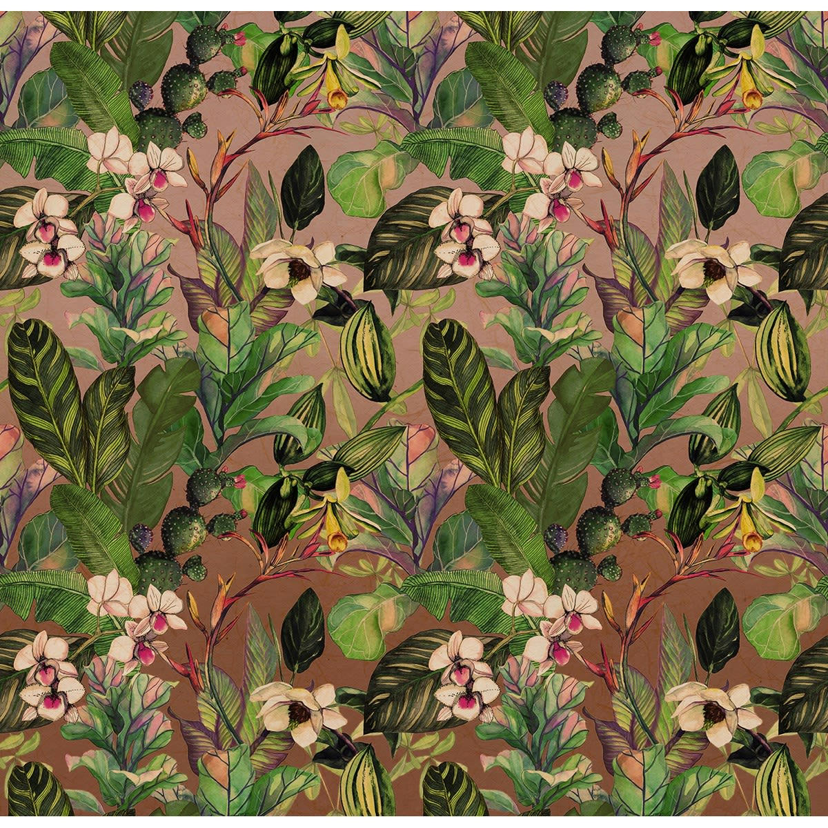 OPUNTIA - Papier peint panoramique en papier multicolore 288x280