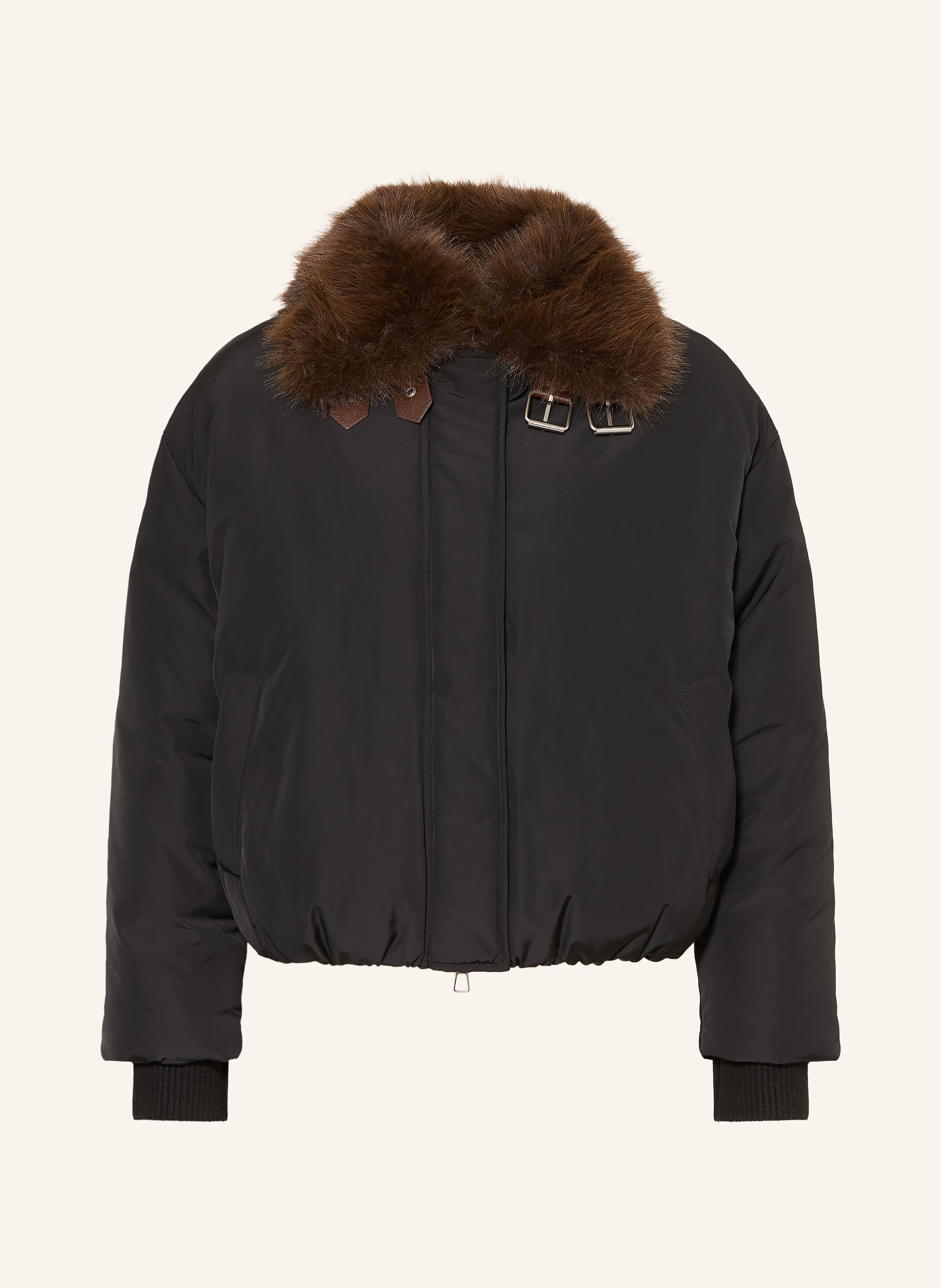MRS & HUGS Jacke mit abnehmbarem Kunstfell