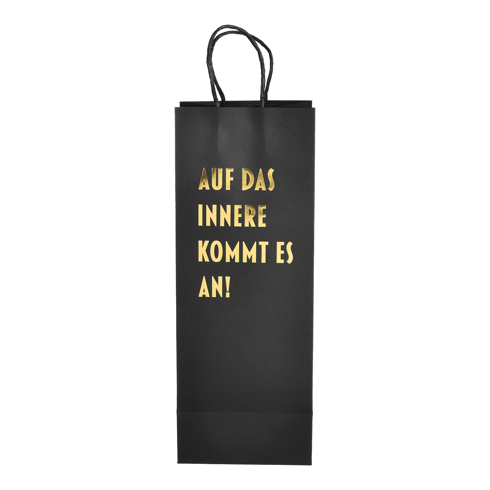 Flaschentüte Simple Schwarz,B 140 x H 370 x T 110 mm