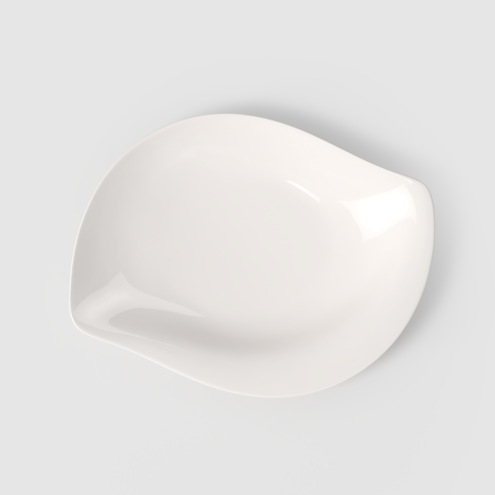 New Cottage Centerpiece bowl - White, Premium Porcelain