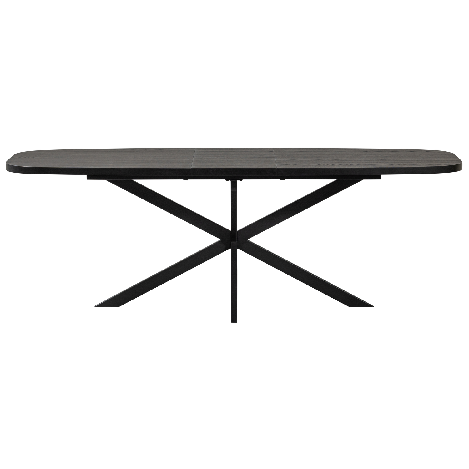WOOOD eettafel uitschuifbaar Arros - Zwart - 75x180/220x90
